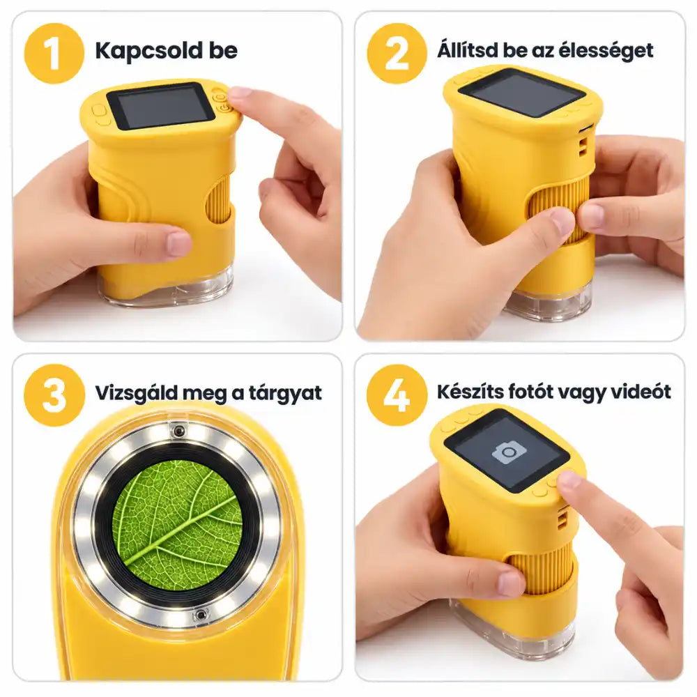 KidNova Pro Max Mikroszkóp Gyerekeknek 1000x Zoom